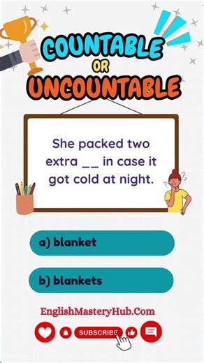 Countable vs Uncountable Nouns 🧠✨