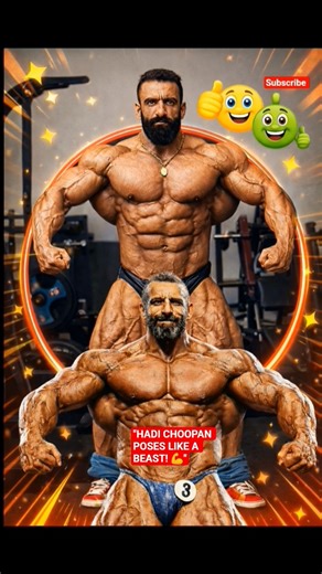 HADI CHOOPAN POSING AURA 🤯 #mrolympia #bodybuilding #shorts