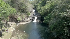 Cascada La Tortuga en el Valle de Anton en verano