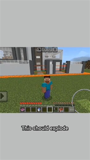 This Should Explode…Minecraft Myth Test. code#Minecraft#MinecraftShorts#MinecraftLogic#GamingShorts