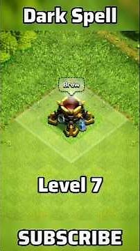 Her Level Dark Spell | #coc #games #shorts