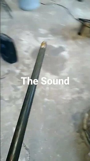 The real sound of metal pipe falling.