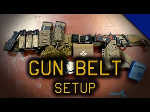 How to setup your Gun Belt/ Range Belt
