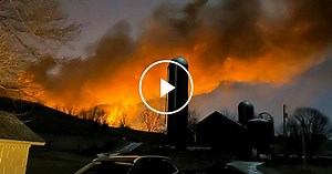 Large Fire Burns in Ohio After Derailment