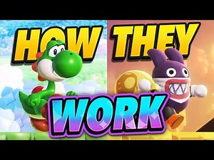 How Yoshi & Nabbit Work in Super Mario Bros Wonder | All 12 Character Differences