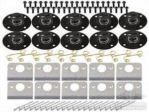 7/16" Round Self Eject Dzus Kit (Black)
