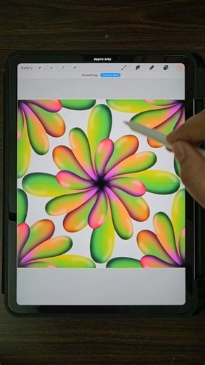 3D FLORAL SEAMLESS PATTERN ART IN PROCREATE #diy #procreatetutorial #aspirearty
