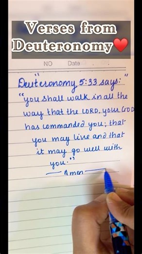 Walk in God’s Way & Live Blessed,Deuteronomy5:33 #BibleShorts #faith #scriptureoftheday #dailyshorts