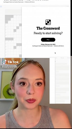 Solve today’s crossword with me 🫶 #crossword #puzzle #relaxing #nytmini #newyorktimes #morningroutine #game #dailywordle #dailysav #dailyxsav