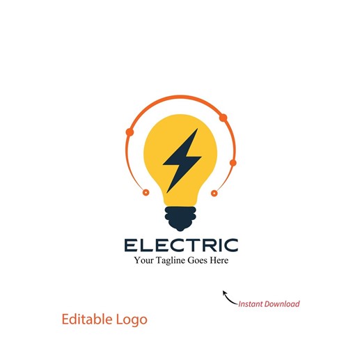 Professional Electrician Logo / Electrical Business Branding - Etsy