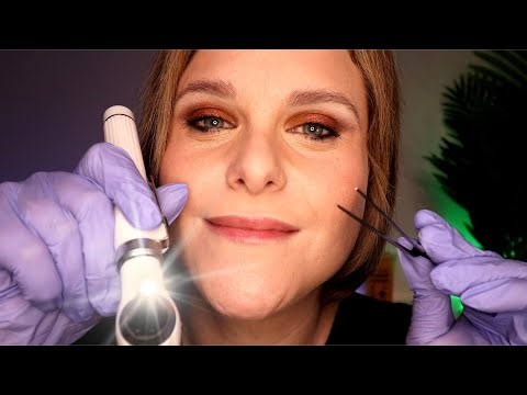 ASMR Sinus & Nose Exam With Cleaning: Something’s Stuck Up Your Nose!!