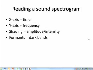Reading spectrograms