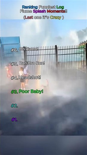 Ranking Funniest Log Flume Splash Moments 😂🌊