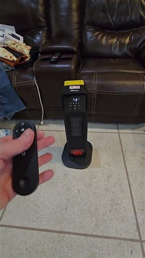 1500W 2-in-1 Heater and Humidifier with remote control, 3 heat speeds, anti-tip safety, and a 3D