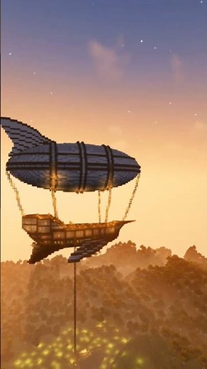 Minecraft Airship build with Complementary Shaders