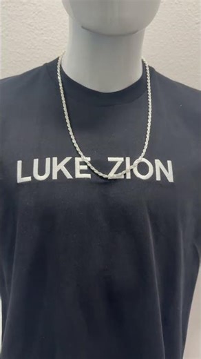 4mm Rope Chain at 26 Inches | Longer Rope Chain Fit Shown Worn