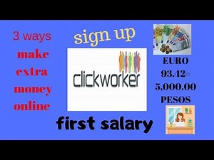 CLICKWORKER : How to earn/make extra money online?
