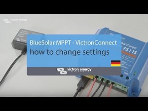 BlueSolar MPPT - VictronConnect: How to change settings | Victron Energy (German subtitles)