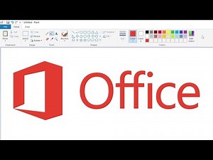 How to draw the Microsoft Office logo using MS Paint | How to draw on your computer