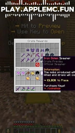 Apple mc Server monthly crates opening #shorts