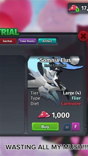 buying a fem somnia slot #cos #creaturesofsonariaroblox