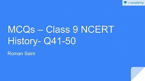 In this lesson 10 MCQ's are discussed from NCERT Class 9 History syllabus. Must watch for all as Roman Saini makes history revision fun and interesting. This course contains 200 MCQs with detailed explanation. After watching this course, you will not need to read Class 8 History NCERT. All the MCQs are high class and you can expect them to show up in the exam hall of various govt. exams. It will also help you in understanding the mindset of the examiner as to how they make MCQs. Must watch for a