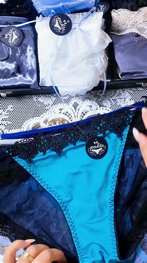 Blue Lace Collection 💙 soft feminine moments #shorts