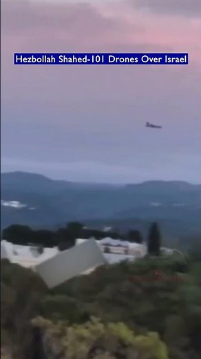 Hezbollah Shahed-101 Drones Flying Over Northern Israel!!