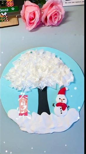 Winter Tree & Snowman Craft | Fun DIY #artandcraft #art #craft #handmade #craftideas #diy #paper