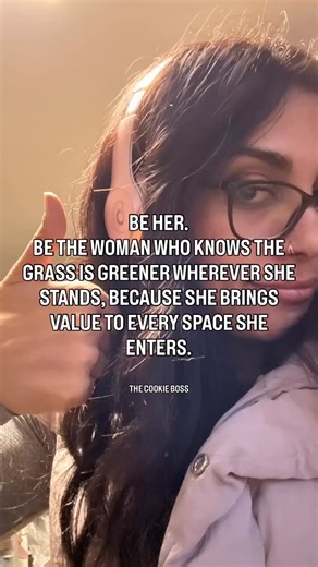 Wherever I stand, I bring intention, heart, and really good cookies. That’s the recipe. 🤎 | The Cookie Boss