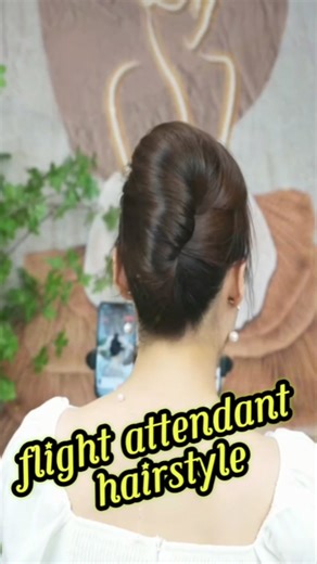 57K views · 455 reactions | how to make a flight attendant style hair...