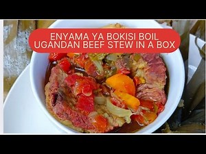 Yiga Okufumba Enyama Ya Bokisi | Ugandan Beef Stew In a Box (Enva Za Box Enyama ya Boil)