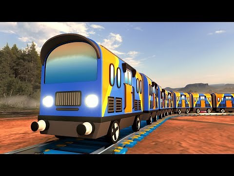 Lego Train Bogie Split cartoon 🚋 - Lego City Movies - Choo choo train kids videos