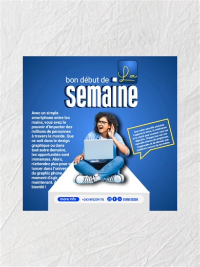 pour tout vos besoins en design graphique contacter notre service pour un travail de qualité, commander dès maintenant Avec un simple smartphone entre les mains, vous avez le pouvoir d’impacter des millions de personnes à travers le monde. Que ce soit dans le design graphique ou dans tout autre domaine, les opportunités sont immenses. Alors, n’attendez plus pour vous lancer dans l’univers du graphic phone. Le moment d’agir, c’est maintenant. À très bientôt !