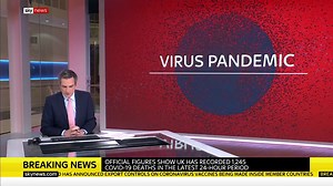 BREAKING: Official figures show the UK has recorded another 1,245 #COVID19 deaths. It brings the total number of fatalities to 104,371. Live updates: https://trib.al/dlpVABk | Sky News