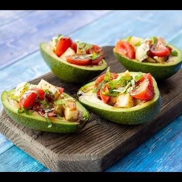 Caprese Stuffed Avocados