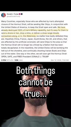 Not only did he contradict himself in the same Temu Tweet (