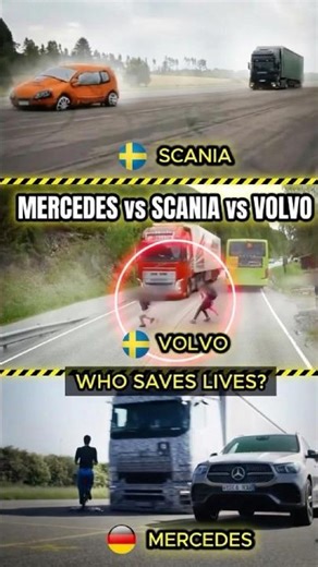 Truck BRAKE Battle – MERCEDES vs SCANIA vs VOLVO