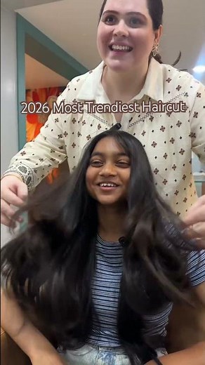 2026’s trendiest haircut ✨ Front wispy bangs + back long layers = the prettiest transformation 💇‍♀️