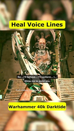 Warhammer 40k Darktide Medicae Station Servitor Voice Lines