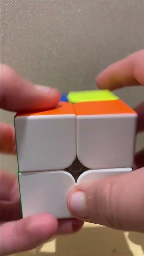 How someone using the CLL method for 2x2 would solve the cube #cubing #2x2 #shorts