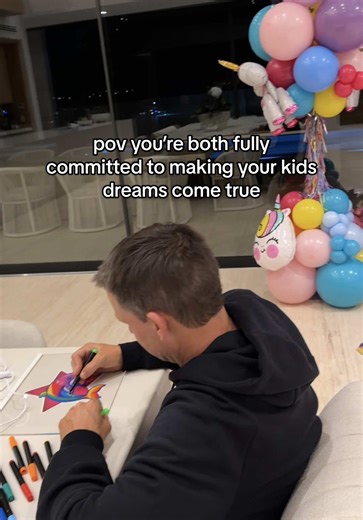 i do the planning, purchasing and creative direction, @Rob Dyrdek does the art, support, and logistics. same team, different positions. but we’re still both their biggest cheerleaders ❤️