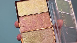 NEW IN! ✨ Meet the Vintage Lace Highlighter Palette - filled with four richly pigmented shades of opal, pale yellow gold, rose gold and bronze, with subtle glitter and 3D lace embossing running throughout 😍✨ bit.ly/2GymG99 | Makeup Revolution