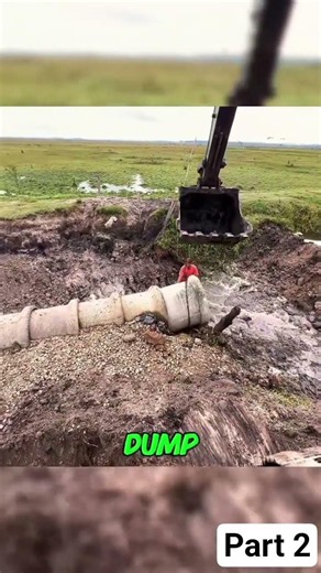 How Do You Build a Culvert Across a Creek? Engineering #Construction #Culvert #Excavator #Heavy