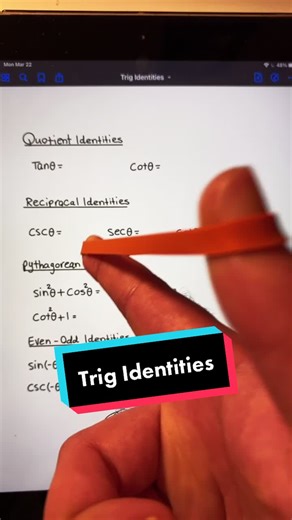 Trig Identities.. what next? #fyp #trig #math #tutorials #mathhelp #trignometry #tutor #algebra #trick #mathtricks