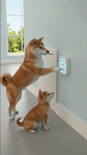 日本の最新ペットテック？犬がスマートドアを完璧に操作！