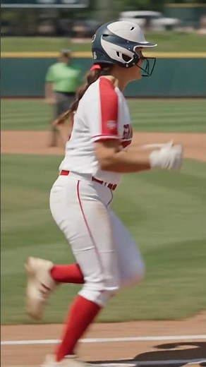Base running #softball #softballskills #softballdrills