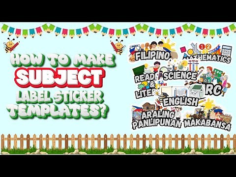 Step by Step Tutorial: How To Create Subject Label Sticker