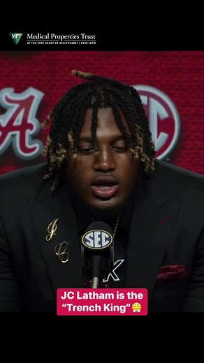 JC Latham’s nickname is tough😤#TrenchKing #alabamafootball #RTR #NickSaban #secfootball #ncaafootball #SECMediaDays | Alabama Crimson Tide on AL.com