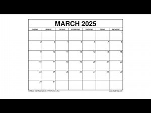 Free March 2025 Calendar Printable Templates with Holidays - VL Calendar